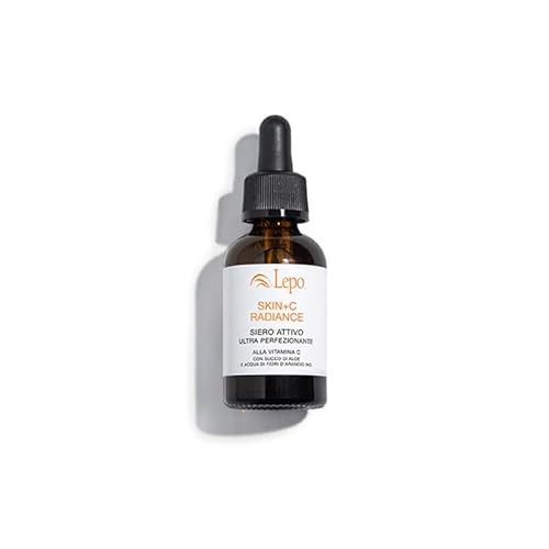Lepo | Skin+C Radiance, Siero Attivo 20 Ml Con Vitamina C, Succo D'Aloe E Acqua Di Fiori D'Arancio Bio, Illumina, Idrata E Rigenera La Tua Pelle