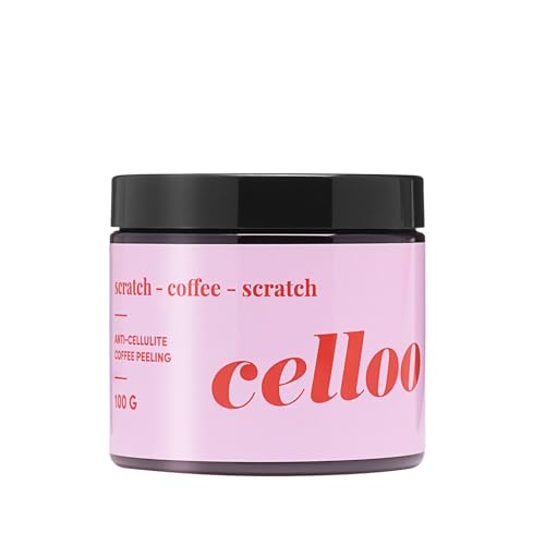Celloo Scrub Corpo Anticellulite Al Caffè 100 Ml - Scrub Allo Zucchero Con Olio Di Noce Di Macadamia, Olio Di Argan, Contro La Cellulite Con Ingredien