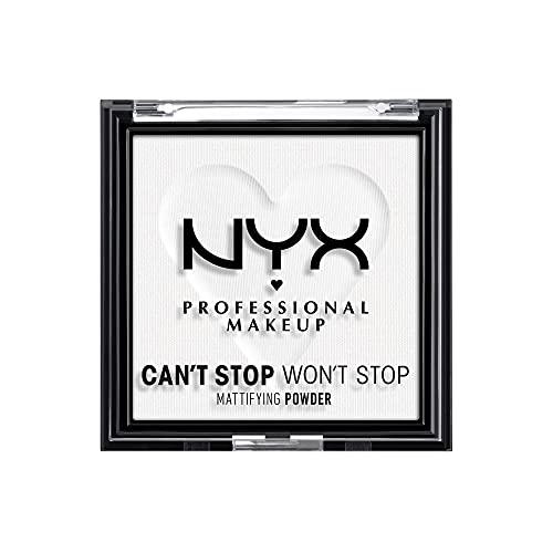 Nyx Professional Makeup Fondotinta In Polvere Can'T Stop Won'T Stop, Matte Finish, Brightening Translucent