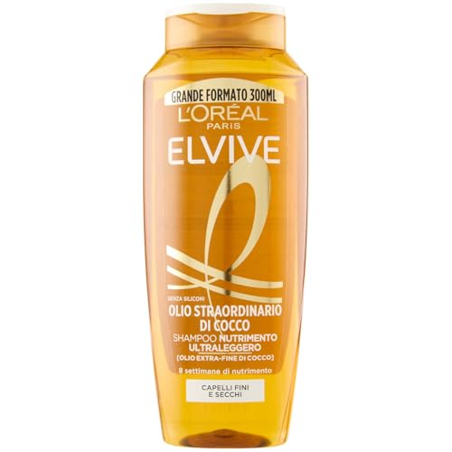 Elvive Shampoo Olio Cocco 300Ml, 300Ml