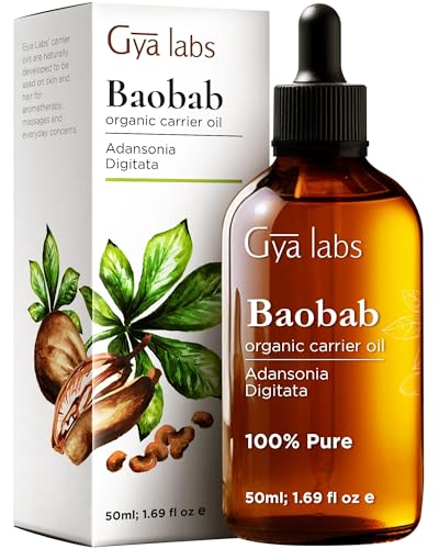 Gya Labs Olio Di Baobab Biologico Per La Pelle - Olio Di Baobab Naturale E Puro Per La Crescita Dei Capelli - Olio Di Baobab Spremuto A Freddo Per Il