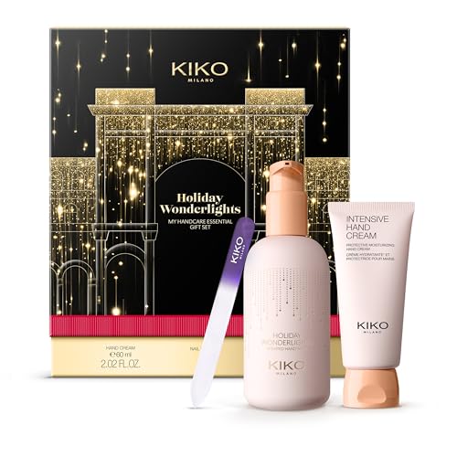 Kiko Milano Holiday Wonderlights My Handcare Essential Gift Set, Gift Set Skincare Mani: Sapone, Crema Mani Idratante E Lima Per Unghie