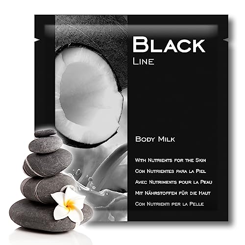Gpq - Latte Per Il Corpo Black Line | 400 Pz X 8 G | 96% Di Origine Naturale | Amenities Hotel Con Nutrienti Per La Pelle, Senza Parabeni | Per Hotel,