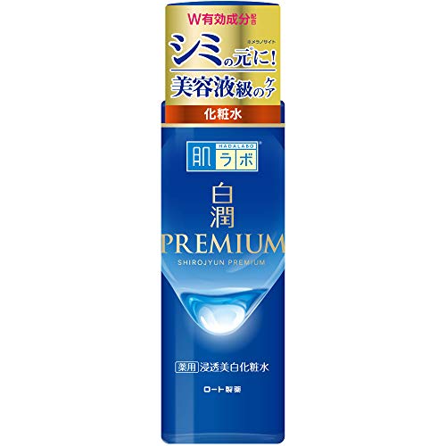 Rohto Hadalabo Hakujun Premium Medicated Penetrating Whitening Lotion 170 Ml