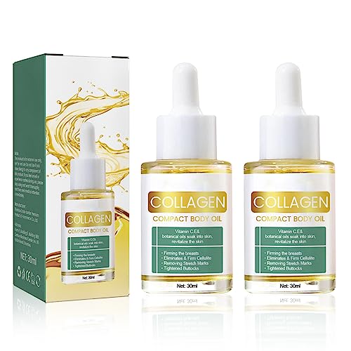 Olio Per La Pelle Rassodante,Collagen Lifting Body Oil,Olio Per Il Corpo Lifting Al Collagene,Cura Del Corpo Sicura, Naturale Ed Efficace(2Pcs)