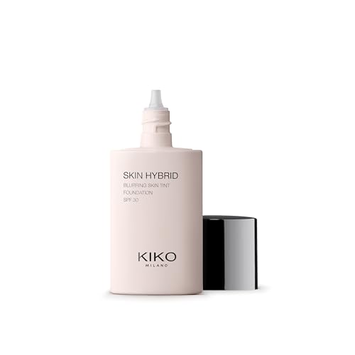 Kiko Milano Skin Hybrid Blurring Skin Tint Foundation 06, Fluido Viso Perfezionante, 24H Di Durata. Effetto Blurring, Spf 30
