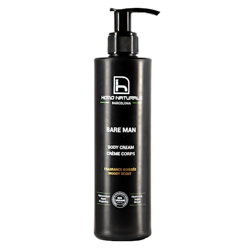 Homo Naturals Crema Corpo Idratante Per Uomo - Creme Corpo Naturale Con Acido Ialuronico - Crema Idratante Senza Solfati E Parabeni - Bio E Vegana - 2