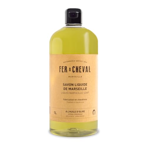 Fer À Cheval - Véritable Savon De Marseille Liquide À L'Huile D'Olive - Sans Conservateur, Ce Savon Liquide Surgras Et Hypoallergénique Et Préserve L’