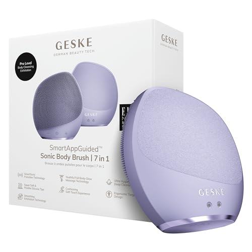 Geske Sonic Body Brush & Intensive Exfoliator | 7 In 1 | Spazzola Pulizia Corpo | Con Smartsonic | Pulizia Profonda, Esfoliazione E Massaggio | Dispos