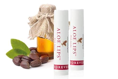 Aloe Lips – Aloe Vera – Set Di 2 Pezzi – Con Gel Di Aloe Vera Al 28% – Forever Living Flp – Originale