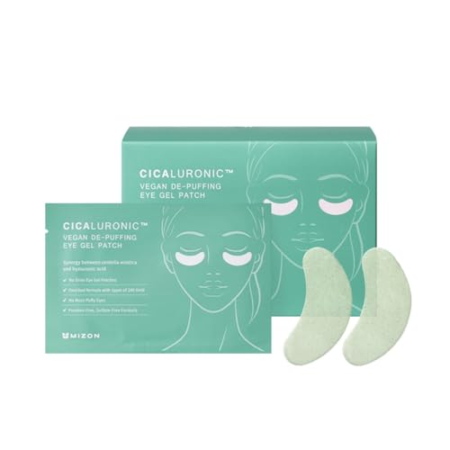 Mizon Patch Vegano In Gel Cicaluronico Per Gli Occhi (21 Paia) Antinfiammatorio Con Oro 24K E Cica, Riduce Il Gonfiore, Le Occhiaie E Le Rughe (Cicalu