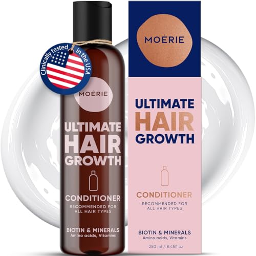 Moerie Mineral Conditioner – For Longer, Thicker, Fuller Hair - Vegan Hair Products – Paraben Free Hair Products – All Hair Types – Reverse Hair Loss