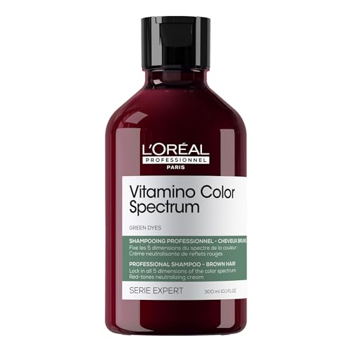 L'Oréal Professionnel Shampoo Per Capelli Colorati Castano Scuro, Con Pigmenti Verdi, Riflessi Rossi Neutralizzati, Capelli Nutriti E Colore Protetto,
