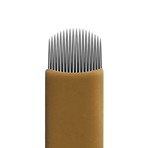 50 Pz Microblading Aghi Monouso Nano U18 Microblade Ago 0.18Mm Permanente Sopracciglio Aghi Per Microshading (18U-0,18Mm)