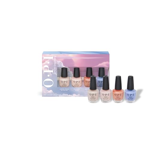 Opi'M Dreaming Confezione Regalo Mini Smalti - Set Di Smalti Shimmer E Velati - Smalto Resistente Alle Scheggiature E A Lunga Durata (4 X 3,75 Ml)