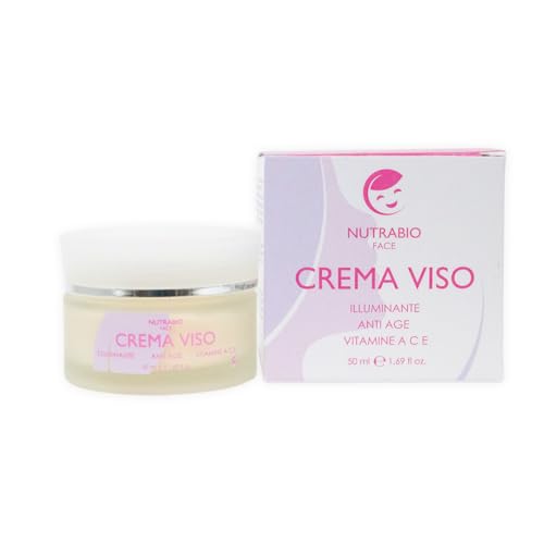 Nutrabio Face Crema Viso | Illuminante Anti-Age | Vitamine A C E | 50Ml