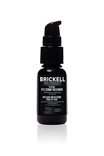 Brickell Men'S Restoring Eye Serum Treatment For Men, Per Rassodare Le Rughe, Ridurre I Cerchi Scuri E Promuovere La Pelle Giovane, Naturale E Biologi