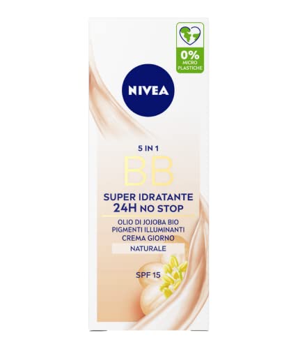 Nivea Essentials Bb Cream Super-Idratante 24H No Stop 2 X 50 Ml, Crema Giorno Spf 20 Uniformante, Crema Viso Pigmentata, Idratante Con Olio Di Jojoba