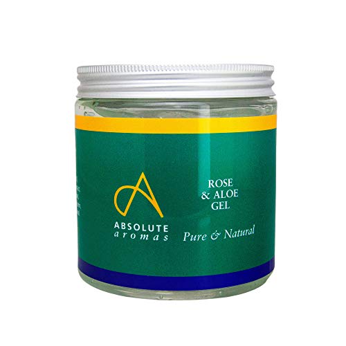 Absolute Aromas Gel Di Rosa & Aloe Vera 500 G – Gel Aloe Vera Lenitivo E Idratante Infuso Con Olio Essenziale Di Rose Otto