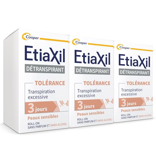 Etiaxil - Deodorante Deodorante Deodorante - Trattamento Sudorazione Eccessiva - Ascelle - Tolleranza - Efficacia 3 Giorni - 3X15 Ml