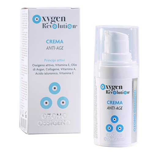 Oxygen Revolution Crema Anti-Age Nutriente A Base Di Ossigeno-Ozono Con Acido Ialuronico E Collagene, Anti-Rughe, Ricco Di Principi Attivi, Profonda P