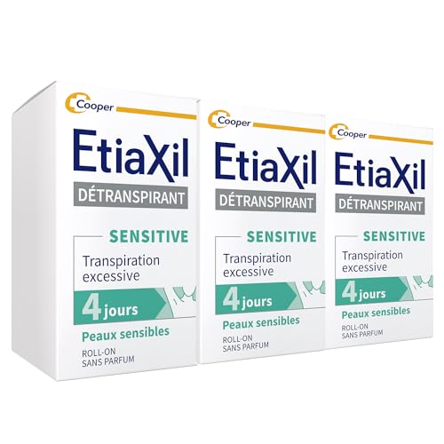 Etiaxil - Deodorante Deodorante Deodorante - Trattamento Sudorazione Eccessiva - Ascelle - Pelle Sensibile - Roll-On - Efficacia 4 Giorni -15 Ml - Con