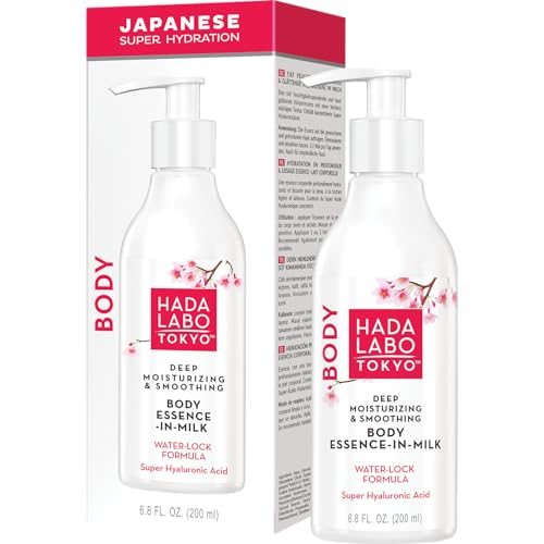 Hada Labo Tokyo Body Milk, Idratante Intenso, Per Una Pelle Luminosa, 200 Ml