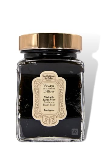 La Sultane De Saba - Sapone Nero Con Eucalipto, 300Gr - Viaggia Sulla Strada Delle Delizie