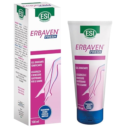 Esi - Erbaven Fresh Gel A Base Di Troxerutina, Escina, Centella, Mirtillo E Aloe, Favorisce La Funzionalità Del Microcircolo, Leggerezza E Benessere P