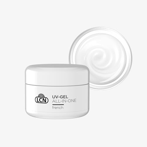 Lcn All In One Uv Gel French – Gel Uv 3 In 1 – Per Una Presa Ancora Migliore – Adesione, Costruzione E Sigillatura – Vegano, Senza Sperimentazione Ani