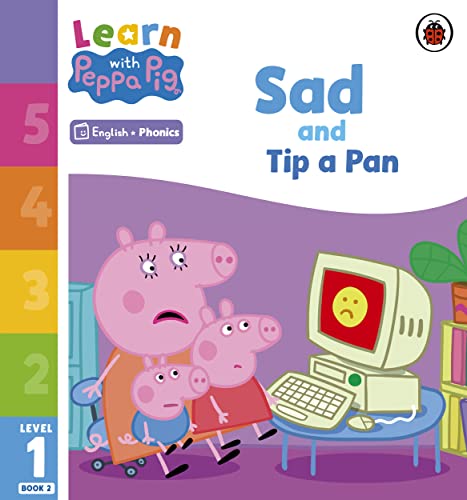 Learn With Peppa Phonics Level 1 Book 2 – Sad And Tip A Pan (Phonics Reader)