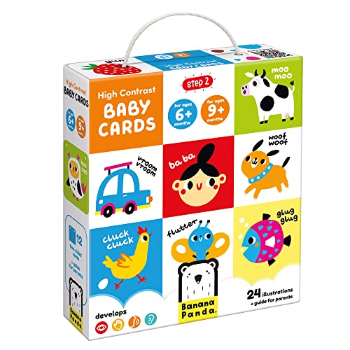 Banana Panda Carte Per Neonati Ad Alto Contrasto 6M+ 9M+