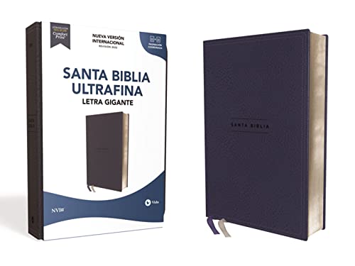 Santa Biblia / Holy Bible: Nueva Versión International, Azul Marino, Ultrafina, Leathersoft, Palabras De Jesús En Rojo