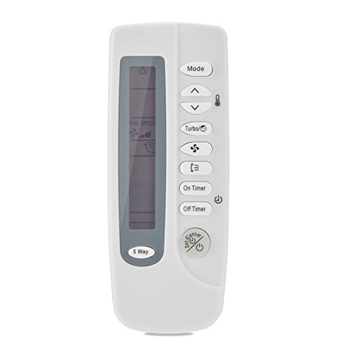 Tangxi Telecomando Ac Universale Per Climatizzatore Condizionatore Samsung Con Schermo Lcd Digitale,Elenco Codici Multifunzione,Telecomando 10M,Bianco