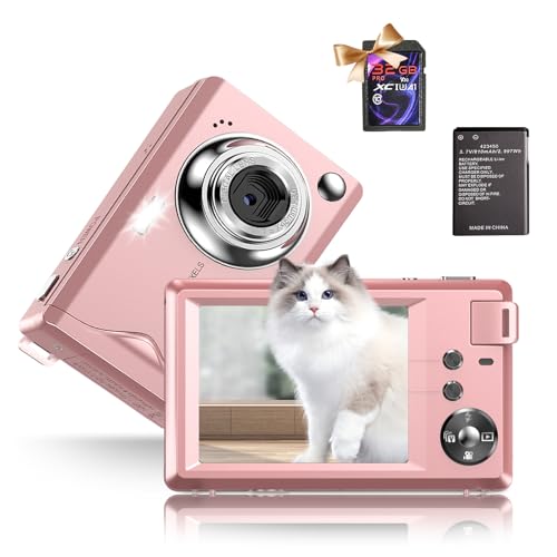 Fine Life Pro Fotocamera Digitale 4K Fhd 48Mp Fotocamera Compatta Con Zoom Digitale 16X Led Stabilizzazione Immagine Mini Selfie Fotocamera Portatile