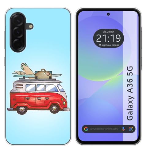Tumundosmartphone Cover In Silicone Per Samsung Galaxy A36 5G Motivo Furgone Disegni