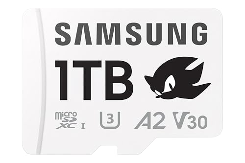 Samsung Memorie Mb-Md1T0Sa Sonic Pro Plus Scheda Microsd Per Console Gaming, Action Cam E Droni Da 1Tb, Uhs-I U3, Fino A 180Mb/S