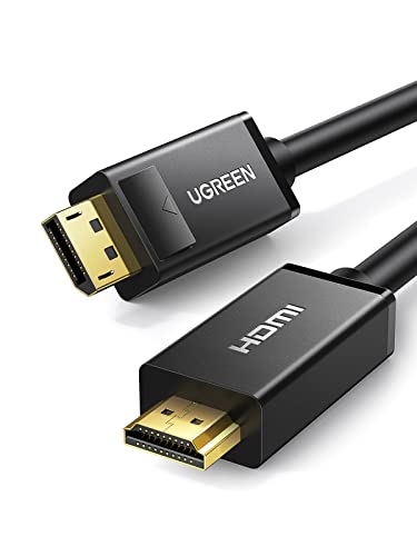 Ugreen Cavo Displayport Hdmi 4K Ultra Hd, Adattatore Dp To Hdmi Cable Per Pc, Hdtv, Proiettore, Monitor, Occhiali Vr, Schede Grafiche, Schede Di Inter