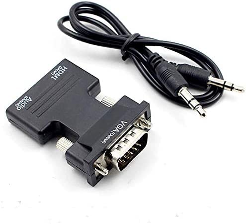 Xingdianfu Adattatore Hdmi A Vga, 1080P 60Hz Convertitore Da Hdmi To Vga, Hdmi Femmina A Vga Maschio Adattatore Compatibile Con Computer Portatile (Hd