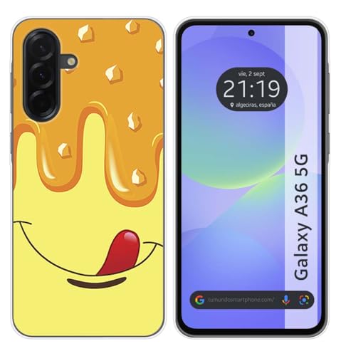 Tumundosmartphone Cover In Silicone Per Samsung Galaxy A36 5G Motivo Gelato Vaniglia Disegni