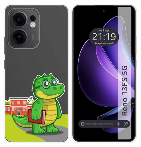 Custodia In Silicone Trasparente Per Oppo Reno 13Fs 4G / 13 Fs 5G Design Cocco Disegni