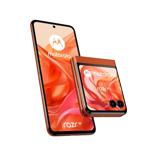 Motorola Razr 50 17,5 Cm [6.9] Doppia Sim Android 14 5G Usb Tipo-C 8 Gb 256 Gb 4200 Mah Arancione (Moto Razr50 Spritz Orange)