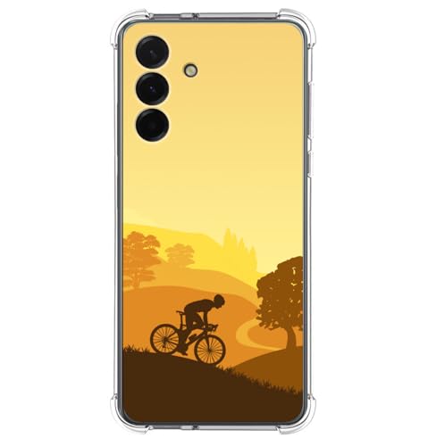Tumundosmartphone Custodia In Silicone Antiurto Per Samsung Galaxy A36 5G Design Ciclistico Disegni