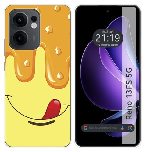 Custodia In Silicone Per Oppo Reno 13Fs 4G / 13 Fs 5G Motivo Gelato Vaniglia Disegni