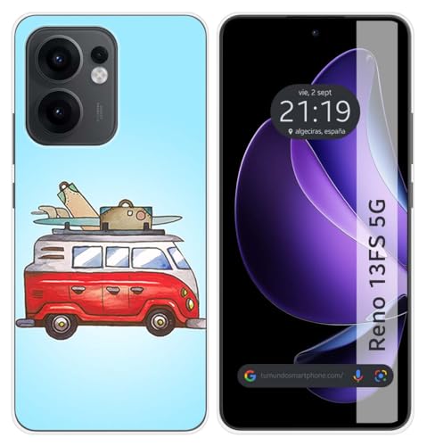 Cover In Silicone Per Oppo Reno 13Fs 4G / 13 Fs 5G Design Furgone Disegni