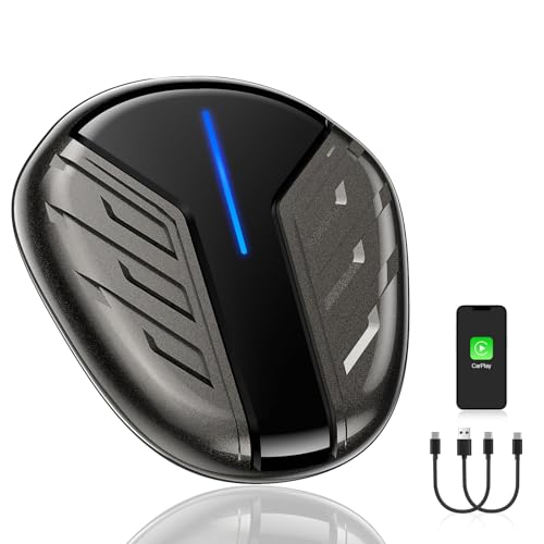 Timeknow Wireless Carplay Adattatore Per Iphone Carplay Senza Fili Wireless Apple Carplay Adapter Per Ios10+,Carplay Stick Mini Dongle Carplay Adatto