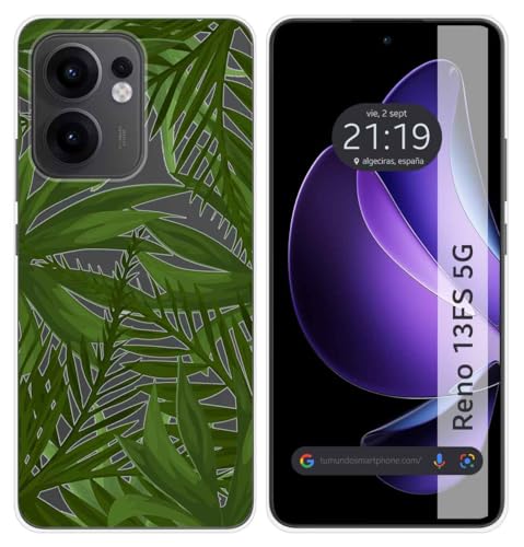 Custodia In Silicone Trasparente Per Oppo Reno 13Fs 4G / 13 Fs 5G Motivo Giungla Disegni