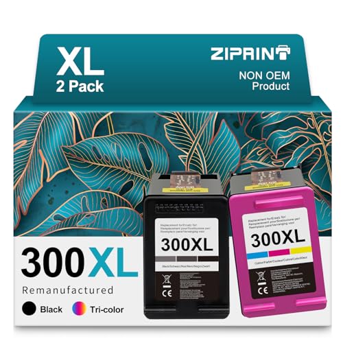 Ziprint Compatibili Per Cartucce Hp 300Xl 300 Xl Per Hp Photosmart C4680 C4780 Hp Deskjet F4280 F4580 F2480 F2420 F4224 D1660 D5560 D2560 (Nero, Color