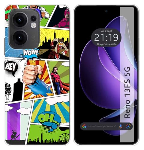 Custodia In Silicone Per Oppo Reno 13Fs 4G / 13 Fs 5G Design Fumetto Disegni