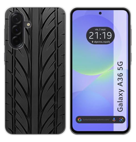 Tumundosmartphone Custodia In Silicone Per Samsung Galaxy A36 5G Motivo Pneumatico Disegni
